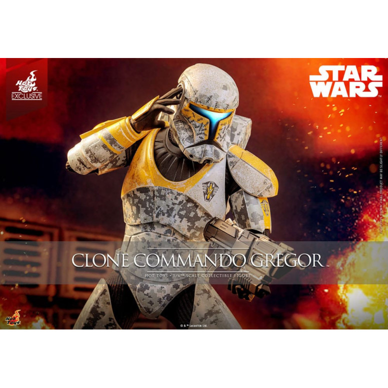 Hot Toys Star Wars - Clone Commando Gregor - The Clone Wars 1/6 Esclusiva Hot Toys