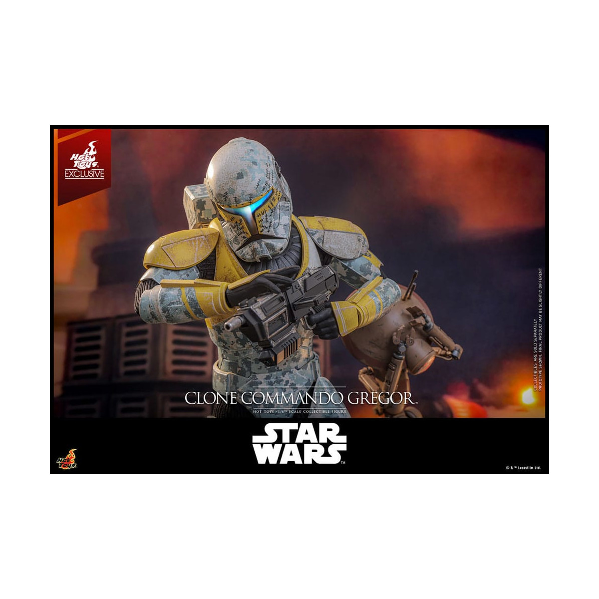 Hot Toys Star Wars - Clone Commando Gregor - The Clone Wars 1/6 Esclusiva Hot Toys
