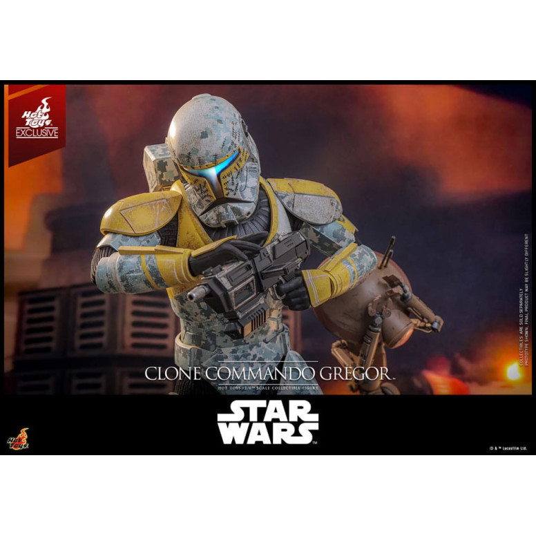 Hot Toys Star Wars - Clone Commando Gregor - The Clone Wars 1/6 Esclusiva Hot Toys