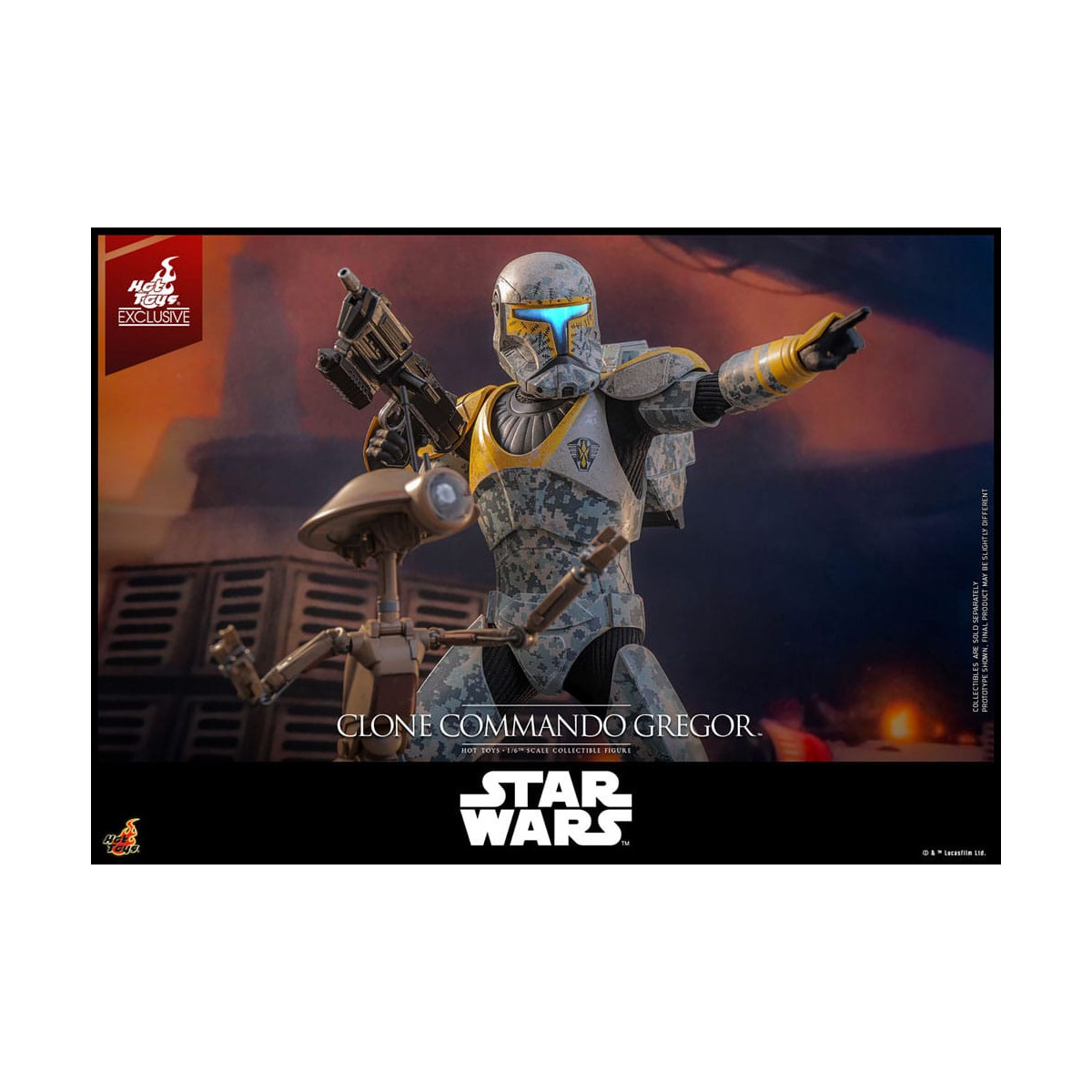 Hot Toys Star Wars - Clone Commando Gregor - The Clone Wars 1/6 Esclusiva Hot Toys