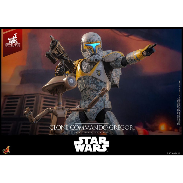 Hot Toys Star Wars - Clone Commando Gregor - The Clone Wars 1/6 Esclusiva Hot Toys