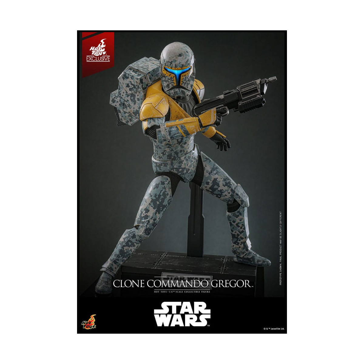 Hot Toys Star Wars - Clone Commando Gregor - The Clone Wars 1/6 Esclusiva Hot Toys