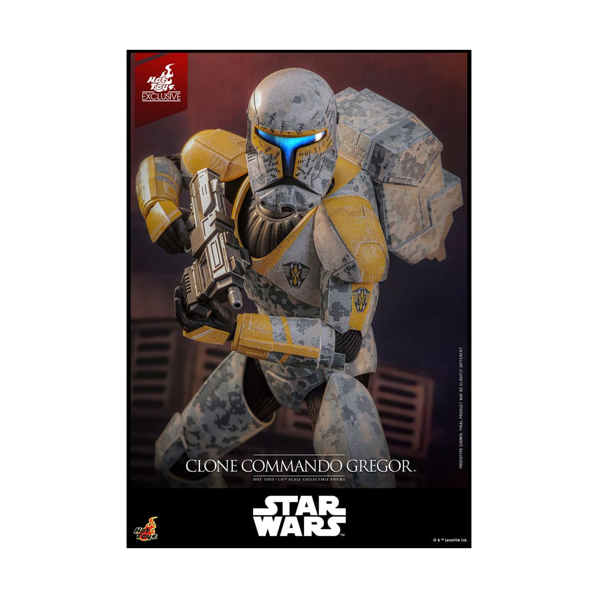 Hot Toys Star Wars - Clone Commando Gregor - The Clone Wars 1/6 Esclusiva Hot Toys
