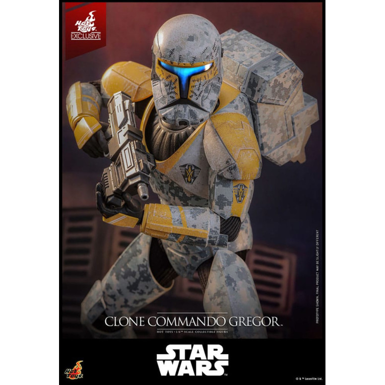 Hot Toys Star Wars - Clone Commando Gregor - The Clone Wars 1/6 Esclusiva Hot Toys