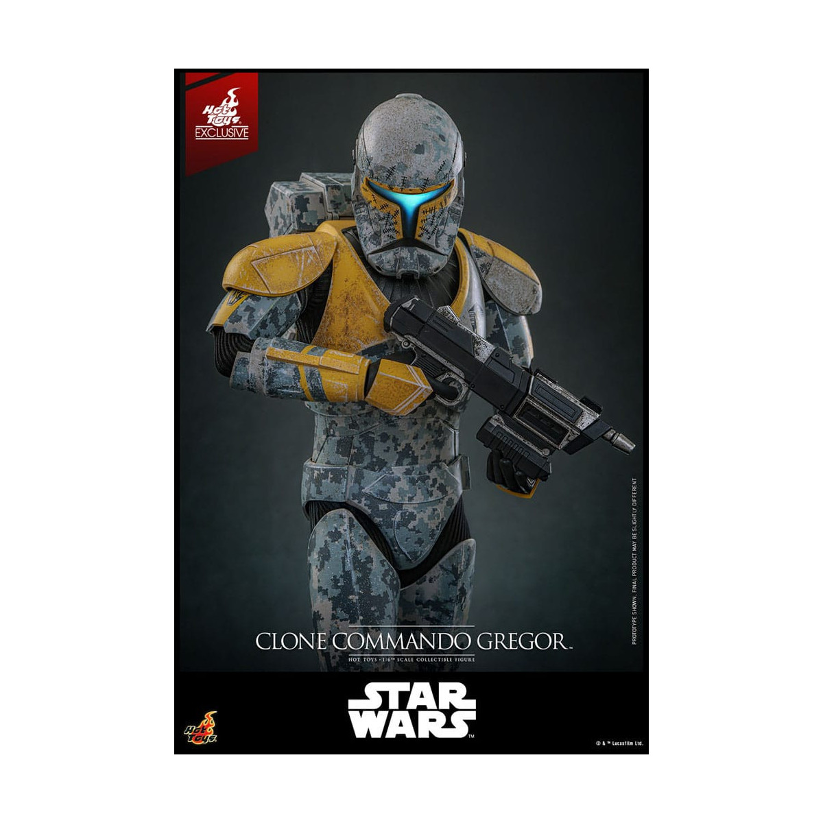 Hot Toys Star Wars - Clone Commando Gregor - The Clone Wars 1/6 Esclusiva Hot Toys