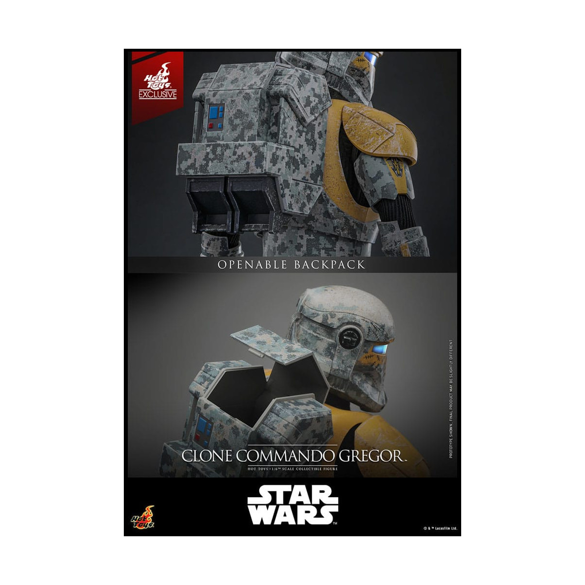 Hot Toys Star Wars - Clone Commando Gregor - The Clone Wars 1/6 Esclusiva Hot Toys