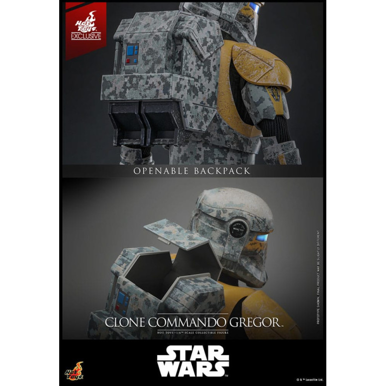 Hot Toys Star Wars - Clone Commando Gregor - The Clone Wars 1/6 Esclusiva Hot Toys