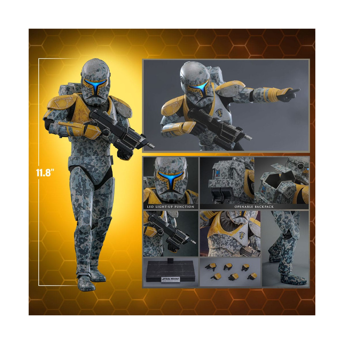 Hot Toys Star Wars - Clone Commando Gregor - The Clone Wars 1/6 Esclusiva Hot Toys