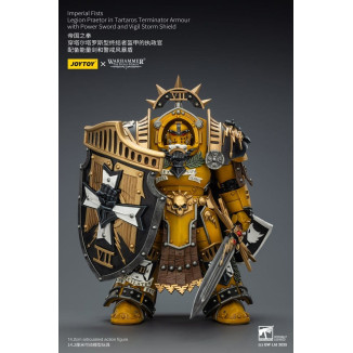 Joytoy - Warhammer - Imperial Fists - Pretore della Legione in Armatura Tartaros Terminator con Spada di Potenza e Scudo Tempora