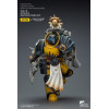 Joytoy - Warhammer - Imperial Fists - Console bibliotecario con ascia di forza e pistola bolt 1/18