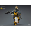 Joytoy - Warhammer - Imperial Fists - Console bibliotecario con ascia di forza e pistola bolt 1/18