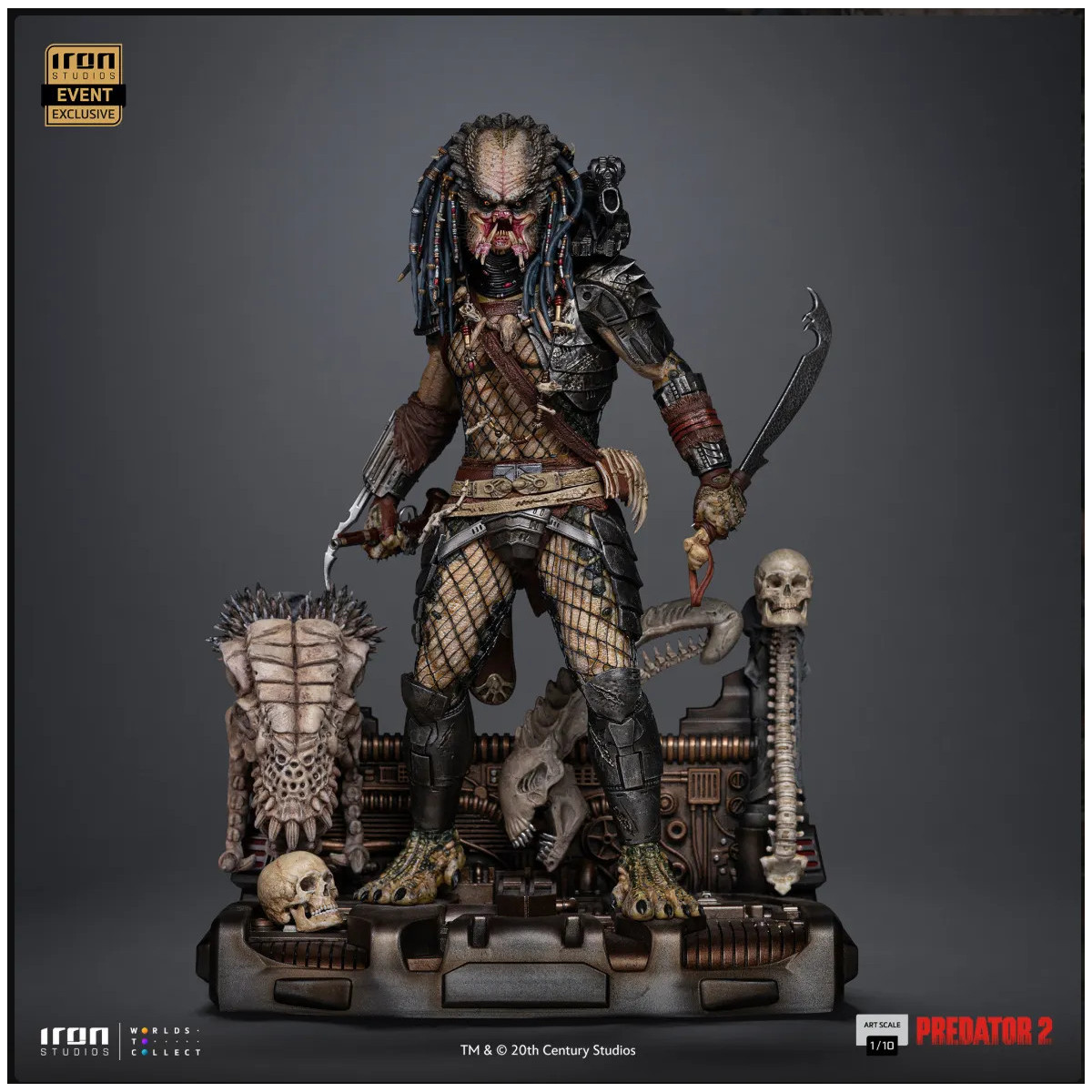 Iron Studios Predator 2 - Elder Predator CCXP 2025 esclusivo - Arte in scala 1/10