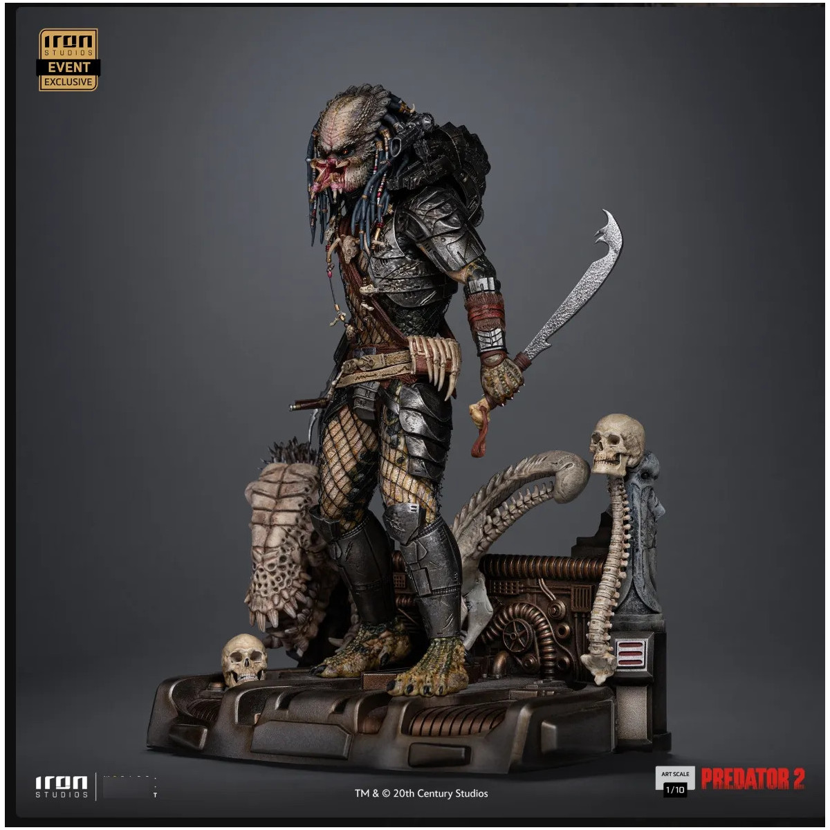Iron Studios Predator 2 - Elder Predator CCXP 2025 esclusivo - Arte in scala 1/10