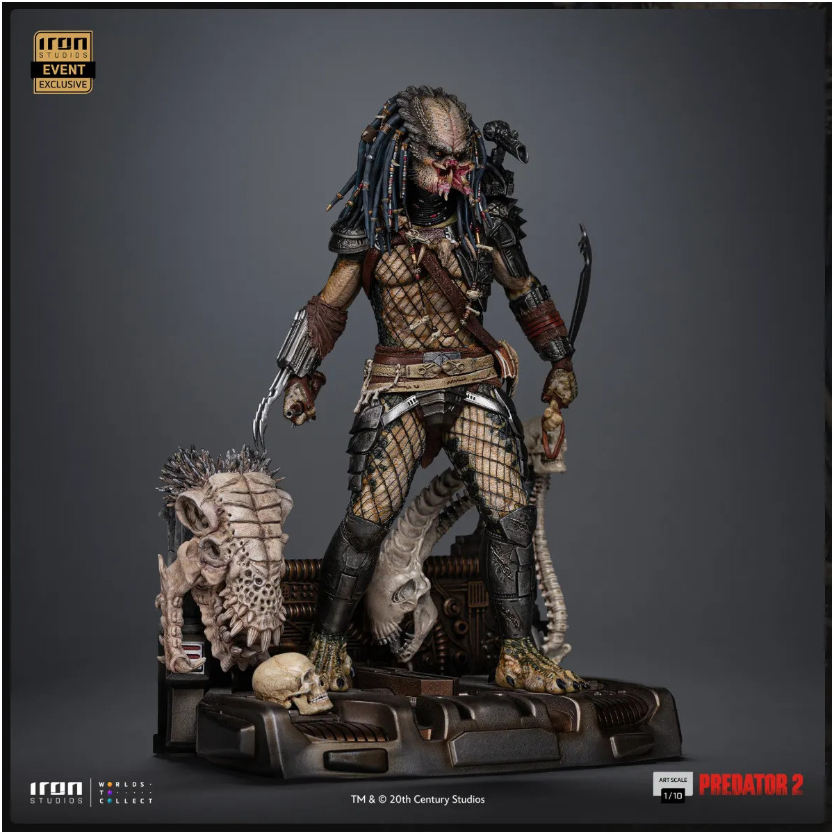 Iron Studios Predator 2 - Elder Predator CCXP 2025 esclusivo - Arte in scala 1/10
