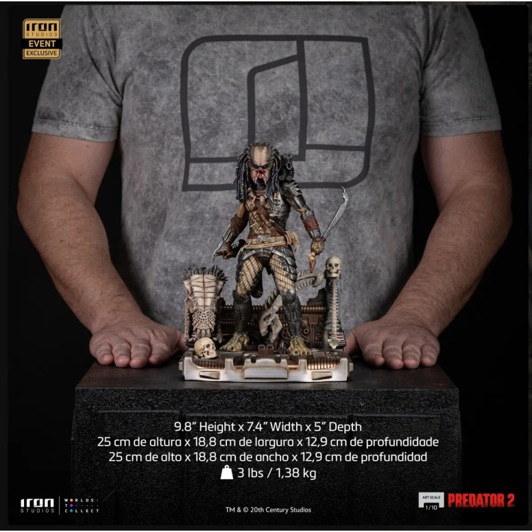 Iron Studios Predator 2 - Elder Predator CCXP 2025 esclusivo - Arte in scala 1/10