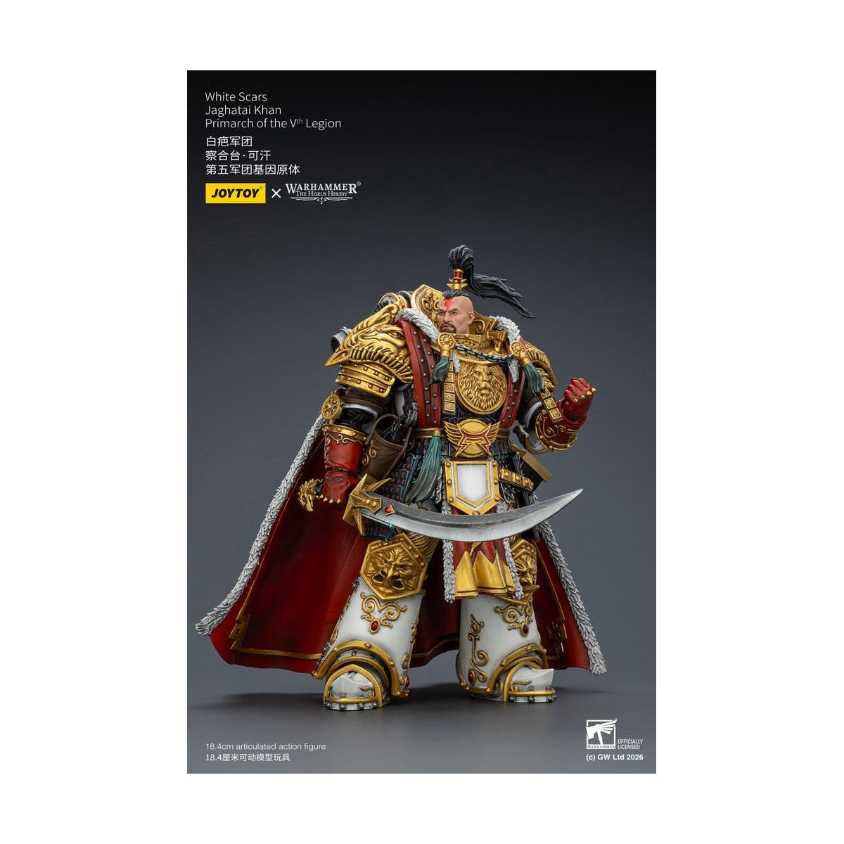 JoyToy Space Marines - Cicatrici Bianche - Jaghatai Khan Primarca della Vª Legione 1/18 - L'Eresia di Horus