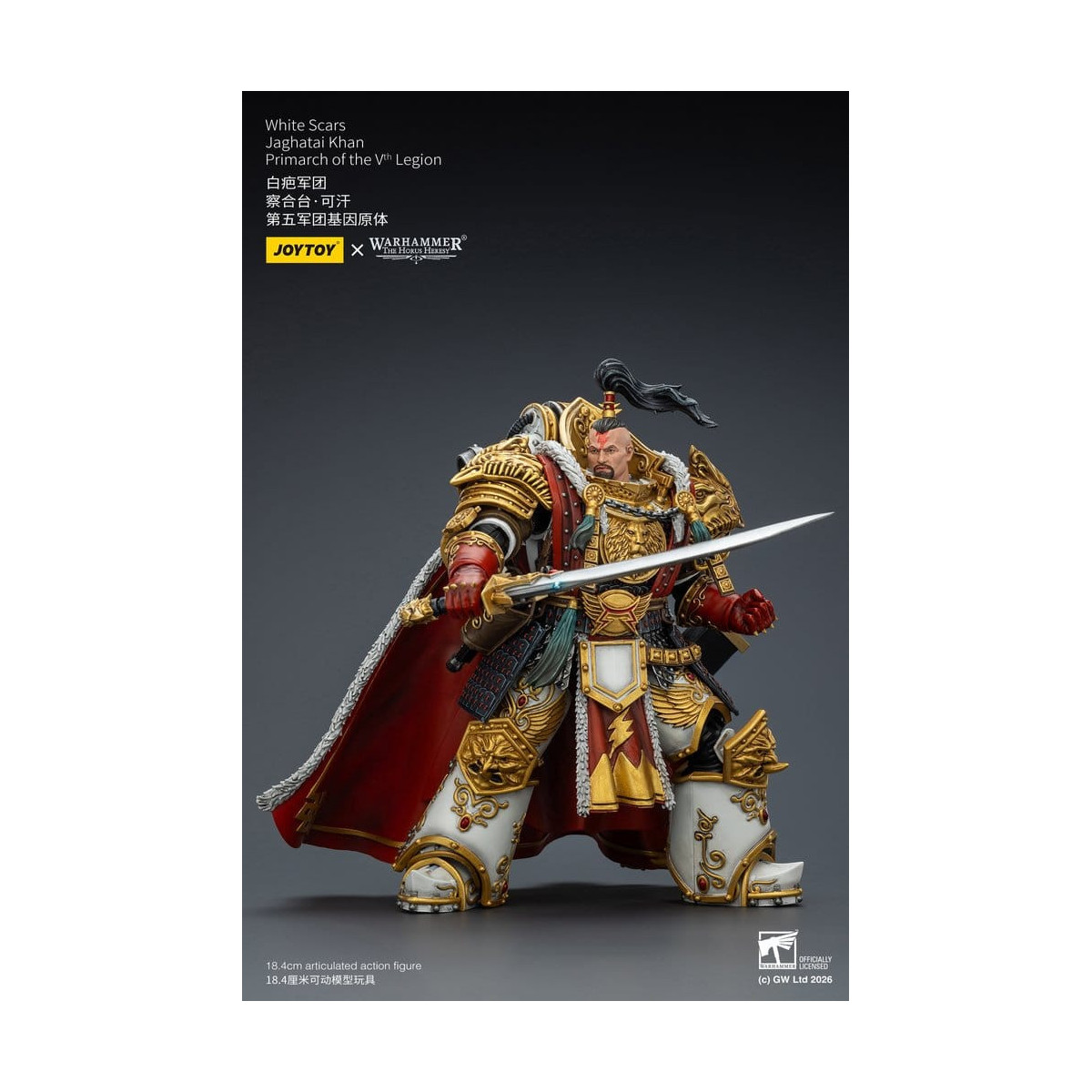 JoyToy Space Marines - Cicatrici Bianche - Jaghatai Khan Primarca della Vª Legione 1/18 - L'Eresia di Horus