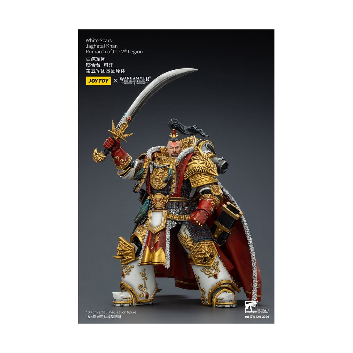 JoyToy Space Marines - Cicatrici Bianche - Jaghatai Khan Primarca della Vª Legione 1/18 - L'Eresia di Horus
