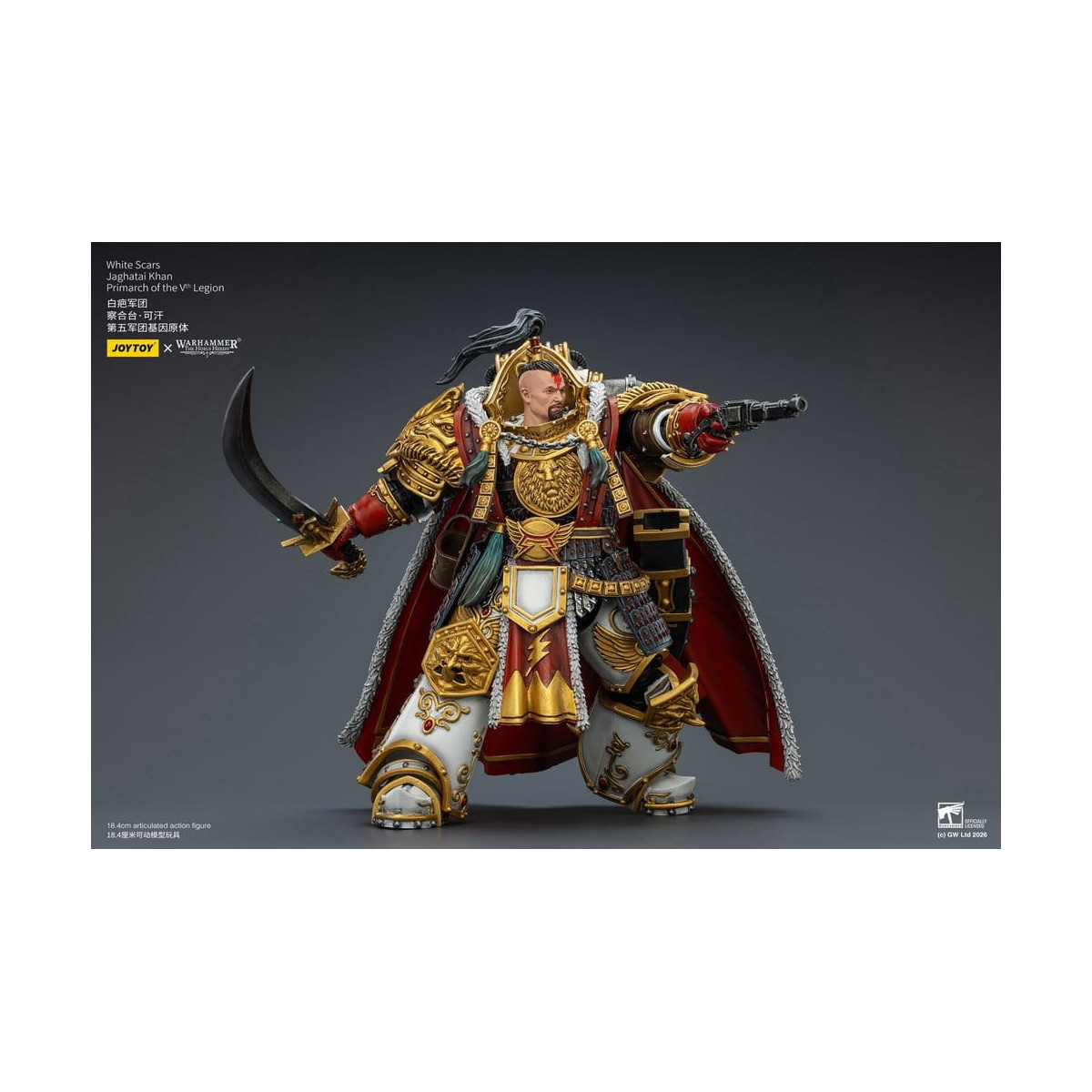 JoyToy Space Marines - Cicatrici Bianche - Jaghatai Khan Primarca della Vª Legione 1/18 - L'Eresia di Horus