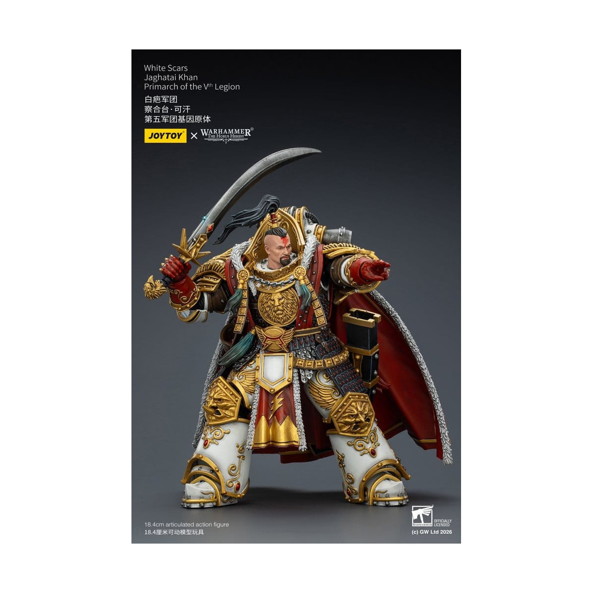 JoyToy Space Marines - Cicatrici Bianche - Jaghatai Khan Primarca della Vª Legione 1/18 - L'Eresia di Horus