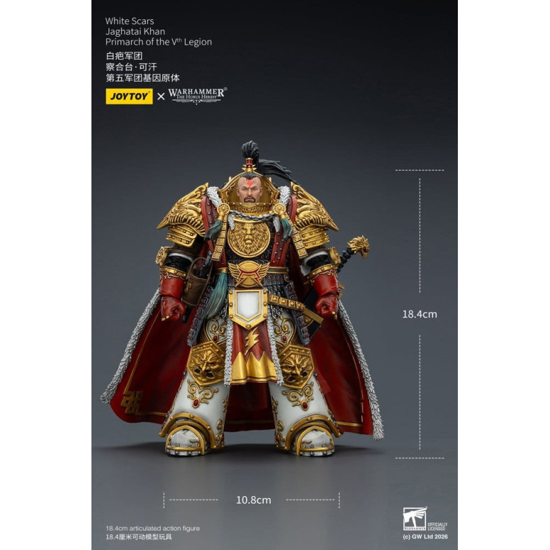 JoyToy Space Marines - Cicatrici Bianche - Jaghatai Khan Primarca della Vª Legione 1/18 - L'Eresia di Horus