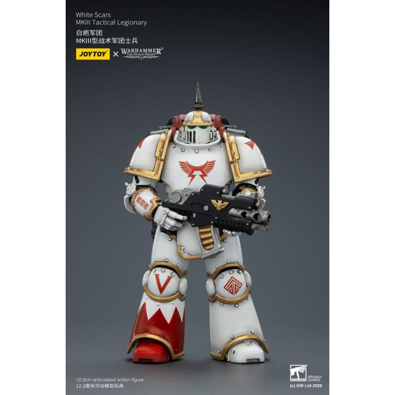Joytoy - Warhammer - Squadra tattica Mk III Cicatrici Bianche - Legionario tattico Mk III 1/18