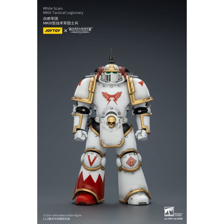 Joytoy - Warhammer - Squadra tattica Mk III Cicatrici Bianche - Legionario tattico Mk III 1/18
