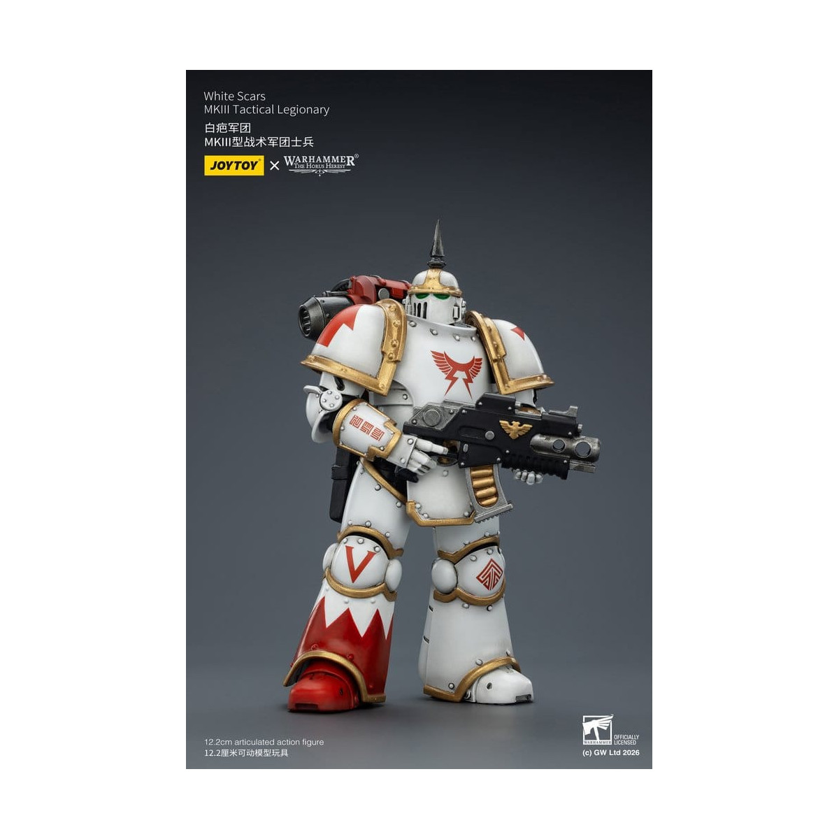 Joytoy - Warhammer - Squadra tattica Mk III Cicatrici Bianche - Legionario tattico Mk III 1/18