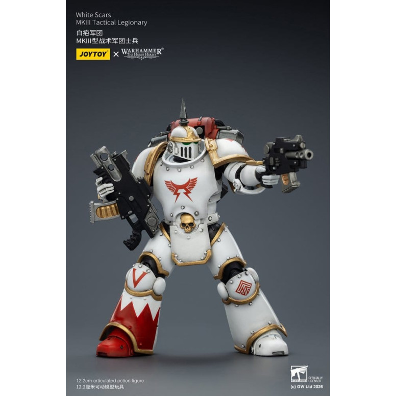 Joytoy - Warhammer - Squadra tattica Mk III Cicatrici Bianche - Legionario tattico Mk III 1/18