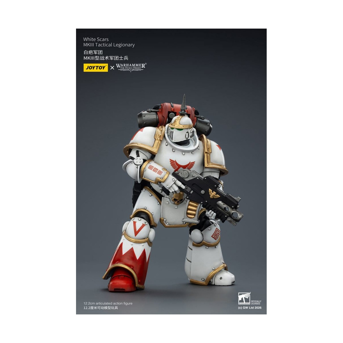 Joytoy - Warhammer - Squadra tattica Mk III Cicatrici Bianche - Legionario tattico Mk III 1/18