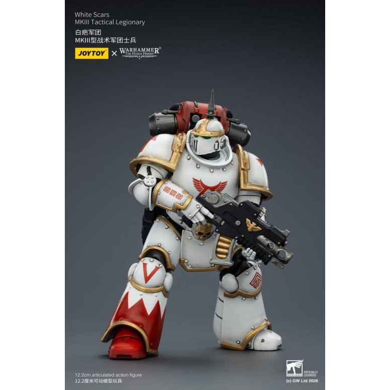 Joytoy - Warhammer - Squadra tattica Mk III Cicatrici Bianche - Legionario tattico Mk III 1/18