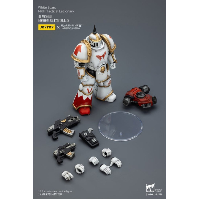 Joytoy - Warhammer - Squadra tattica Mk III Cicatrici Bianche - Legionario tattico Mk III 1/18