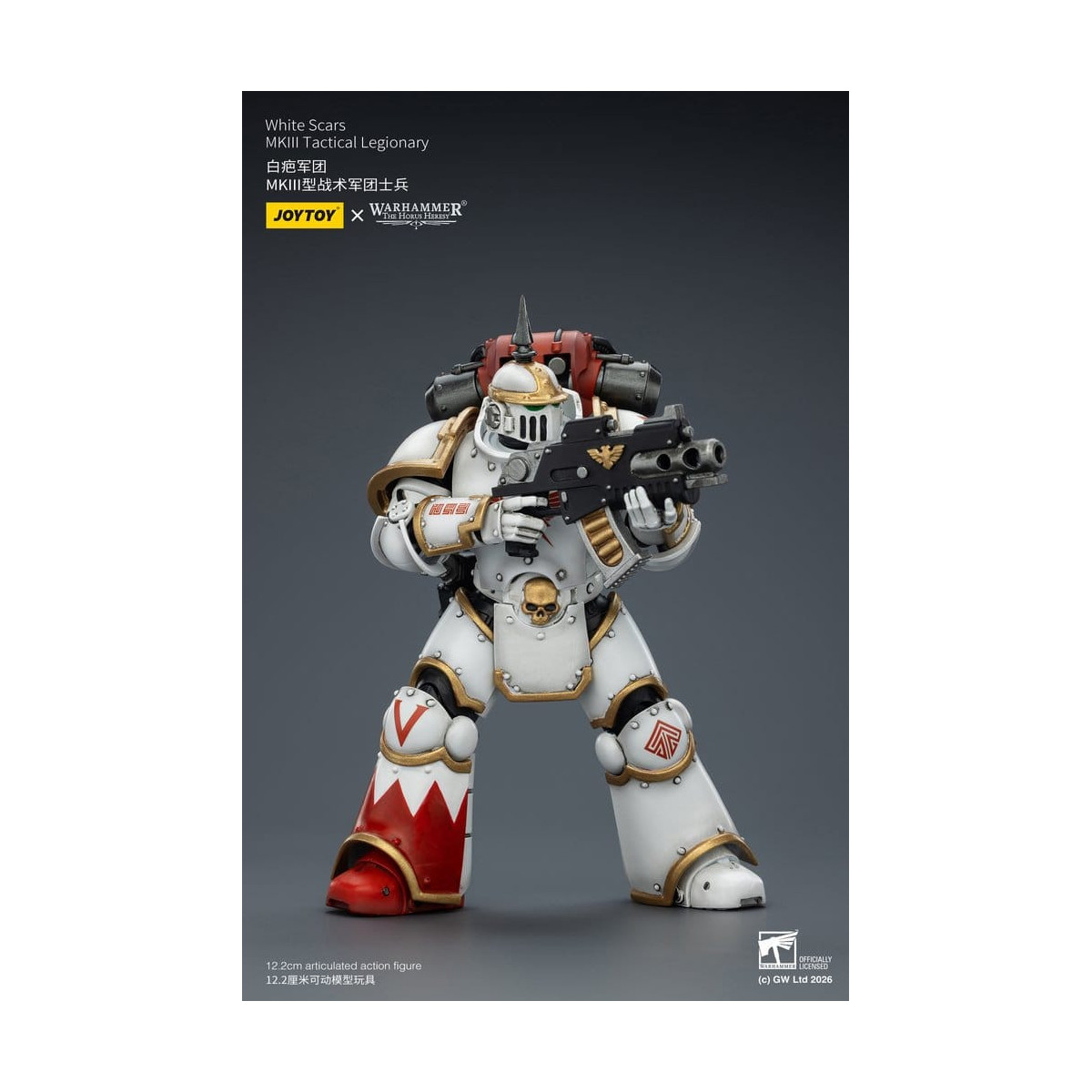 Joytoy - Warhammer - Squadra tattica Mk III Cicatrici Bianche - Legionario tattico Mk III 1/18