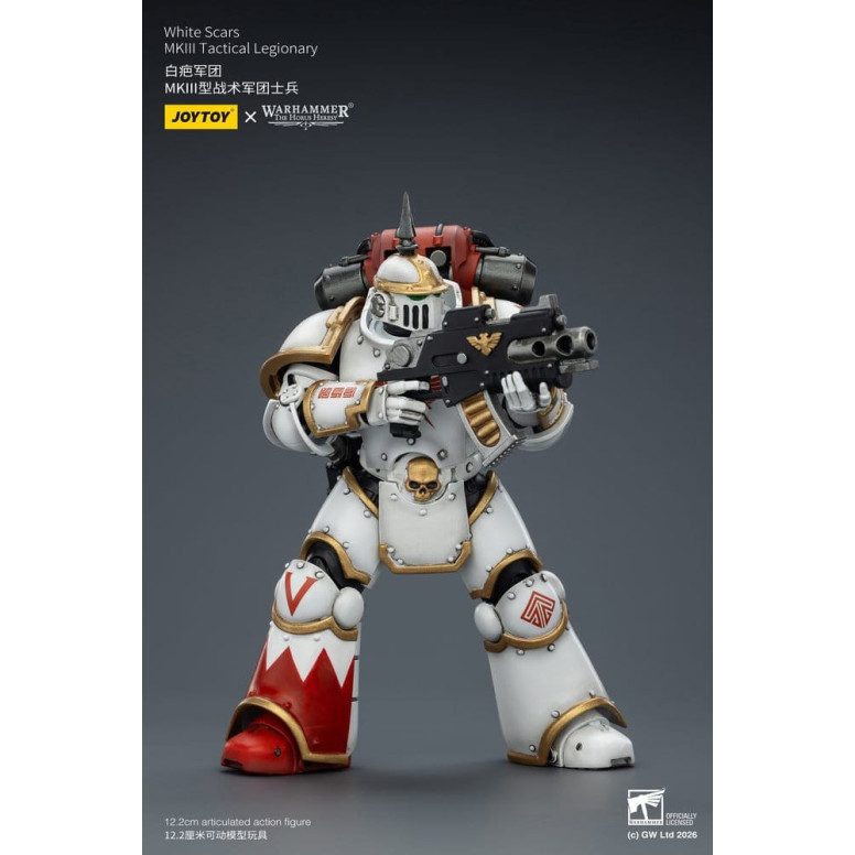 Joytoy - Warhammer - Squadra tattica Mk III Cicatrici Bianche - Legionario tattico Mk III 1/18