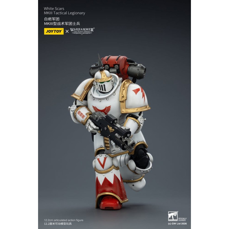 Joytoy - Warhammer - Squadra tattica Mk III Cicatrici Bianche - Legionario tattico Mk III 1/18