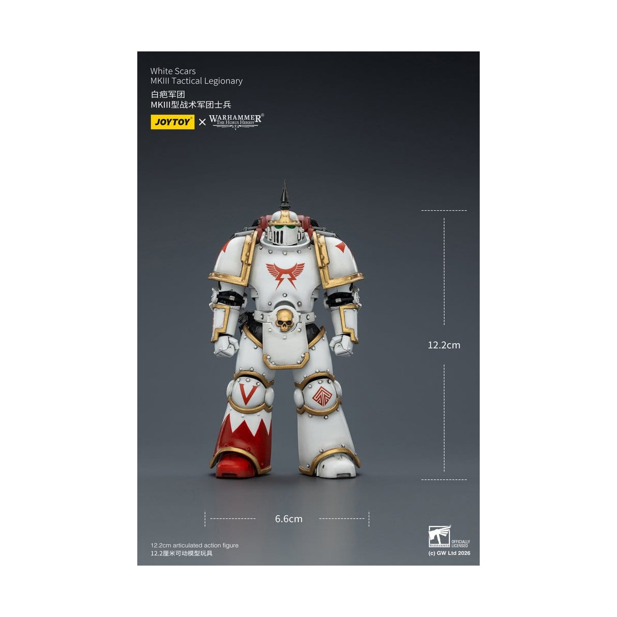 Joytoy - Warhammer - Squadra tattica Mk III Cicatrici Bianche - Legionario tattico Mk III 1/18