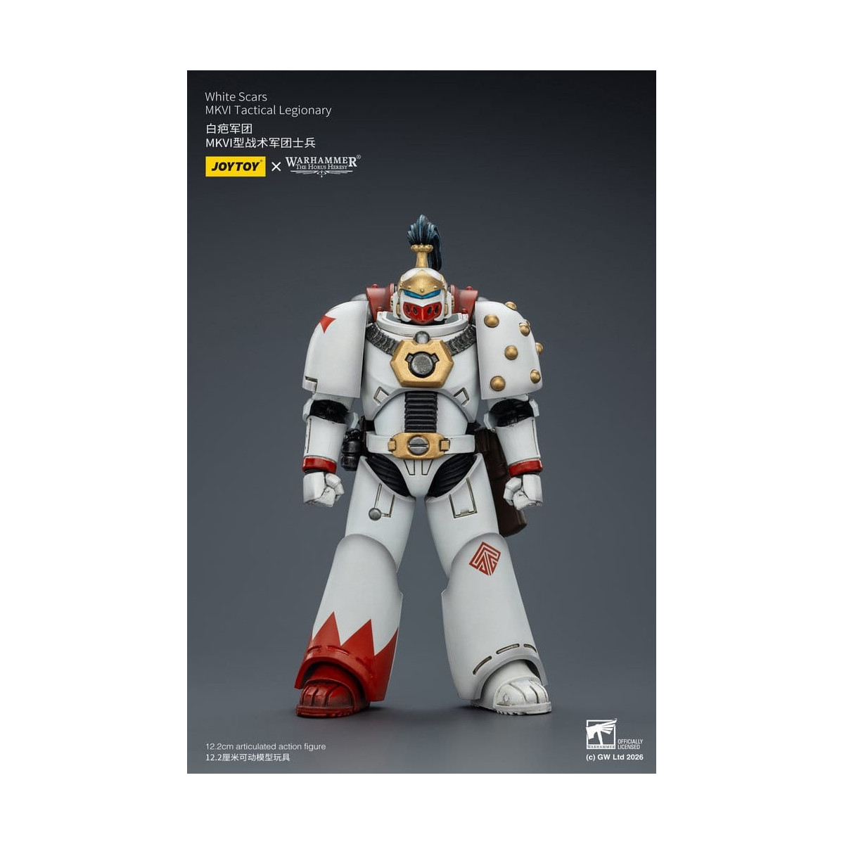 Joytoy - Warhammer - Squadra tattica Mk IV delle Cicatrici Bianche - Legionario tattico MKVI 1/18