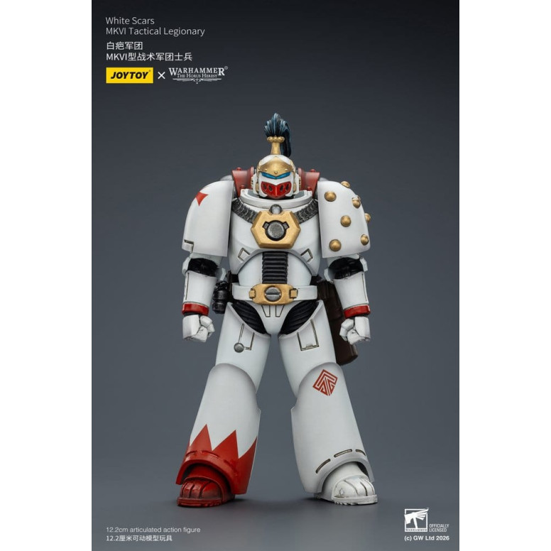 Joytoy - Warhammer - Squadra tattica Mk IV delle Cicatrici Bianche - Legionario tattico MKVI 1/18