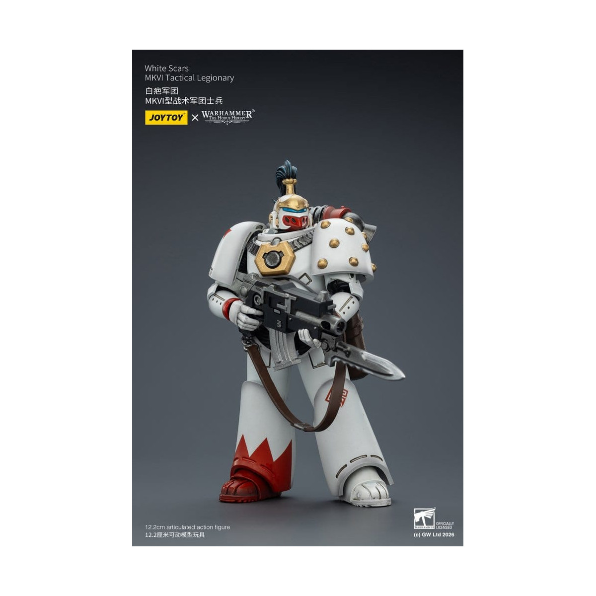 Joytoy - Warhammer - Squadra tattica Mk IV delle Cicatrici Bianche - Legionario tattico MKVI 1/18