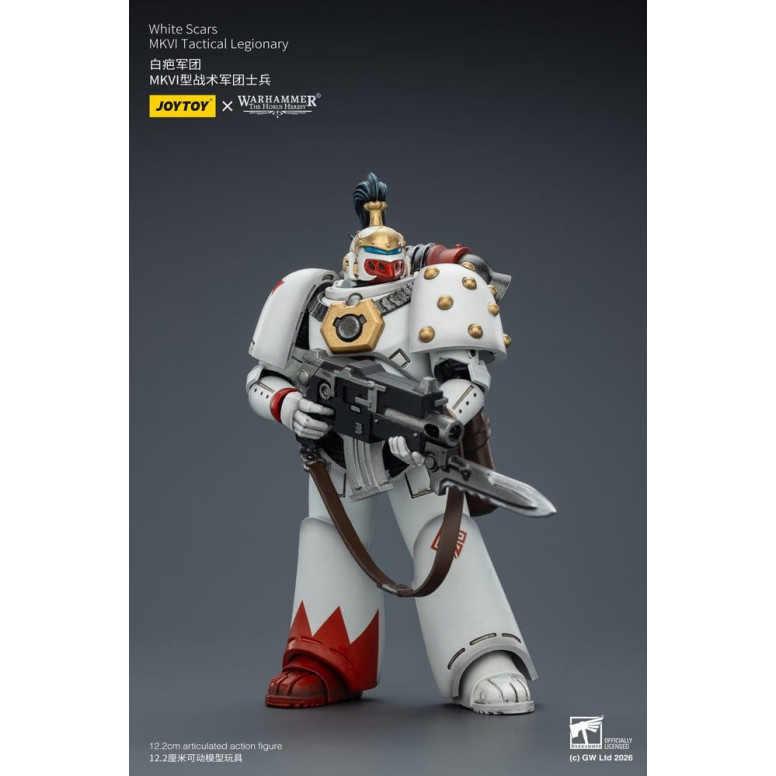 Joytoy - Warhammer - Squadra tattica Mk IV delle Cicatrici Bianche - Legionario tattico MKVI 1/18