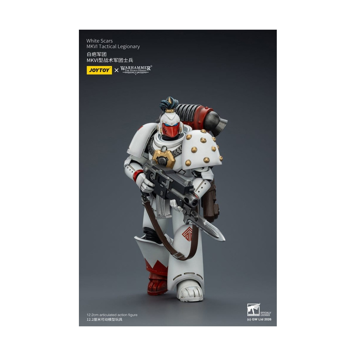 Joytoy - Warhammer - Squadra tattica Mk IV delle Cicatrici Bianche - Legionario tattico MKVI 1/18