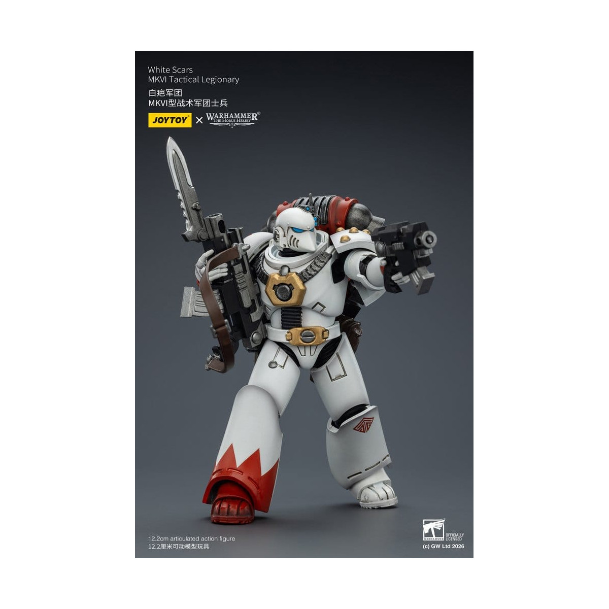 Joytoy - Warhammer - Squadra tattica Mk IV delle Cicatrici Bianche - Legionario tattico MKVI 1/18