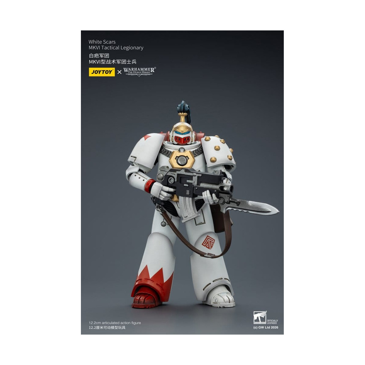 Joytoy - Warhammer - Squadra tattica Mk IV delle Cicatrici Bianche - Legionario tattico MKVI 1/18