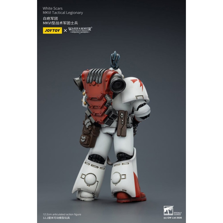 Joytoy - Warhammer - Squadra tattica Mk IV delle Cicatrici Bianche - Legionario tattico MKVI 1/18