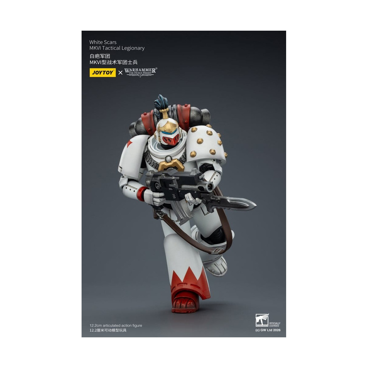 Joytoy - Warhammer - Squadra tattica Mk IV delle Cicatrici Bianche - Legionario tattico MKVI 1/18