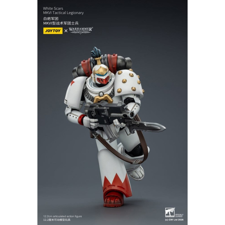 Joytoy - Warhammer - Squadra tattica Mk IV delle Cicatrici Bianche - Legionario tattico MKVI 1/18