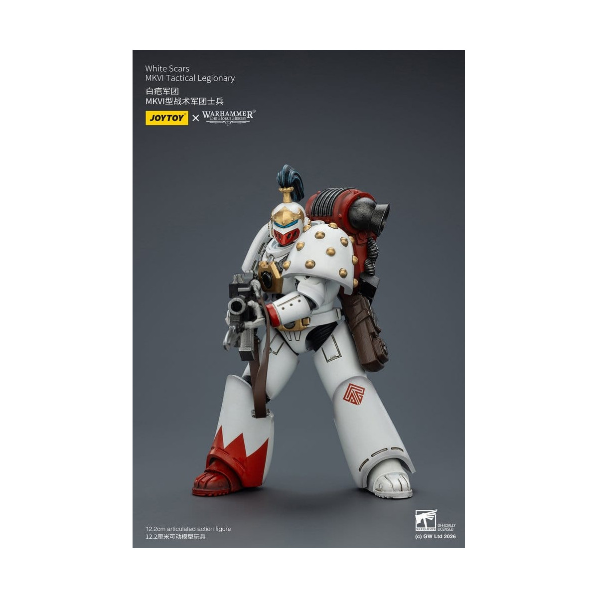 Joytoy - Warhammer - Squadra tattica Mk IV delle Cicatrici Bianche - Legionario tattico MKVI 1/18