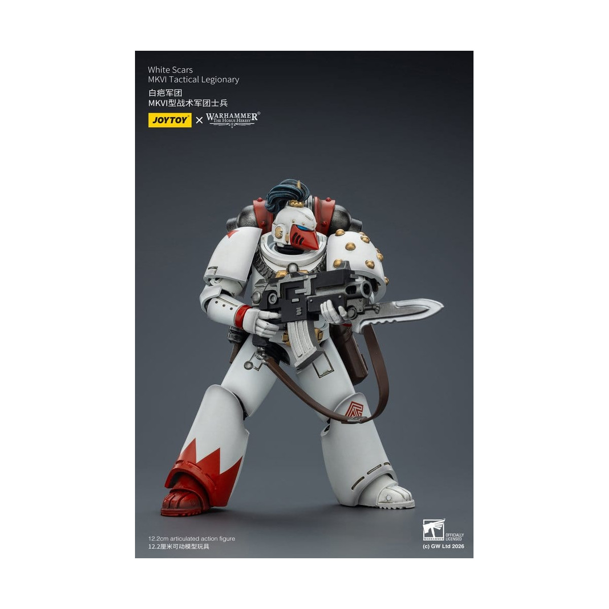 Joytoy - Warhammer - Squadra tattica Mk IV delle Cicatrici Bianche - Legionario tattico MKVI 1/18