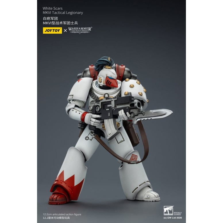 Joytoy - Warhammer - Squadra tattica Mk IV delle Cicatrici Bianche - Legionario tattico MKVI 1/18