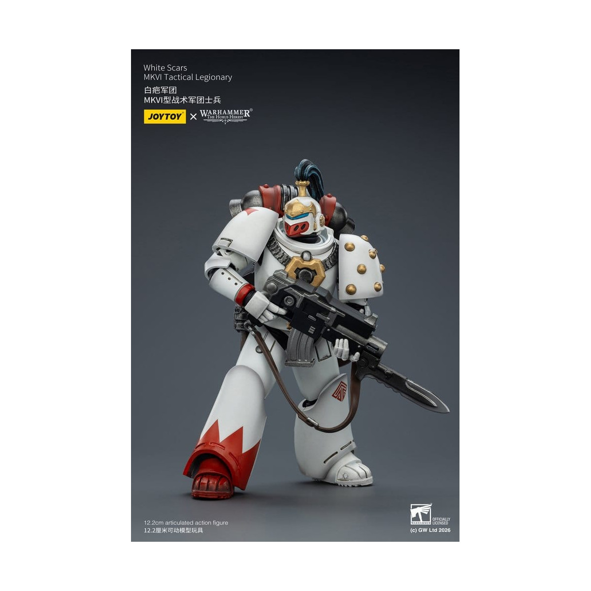 Joytoy - Warhammer - Squadra tattica Mk IV delle Cicatrici Bianche - Legionario tattico MKVI 1/18